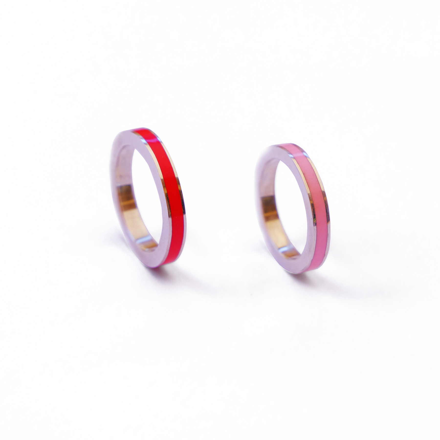 Bague unie Collection Couleur Laques Formes Geometrique Fontes Virgile Bruniau