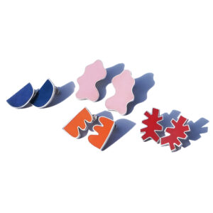 Boucles d'oreille Collection Couleur Laques Formes Geometrique Fontes Virgile Bruniau