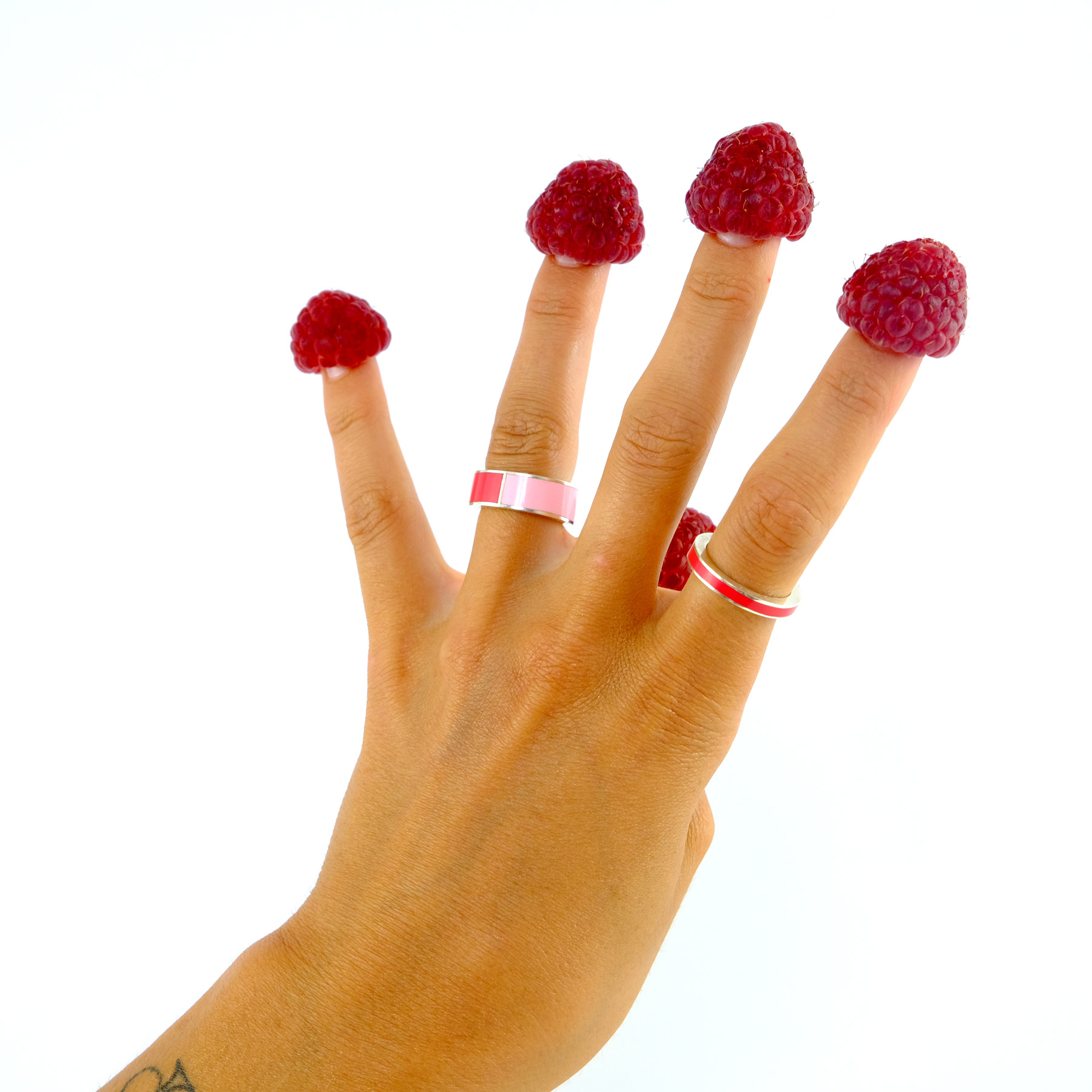 Bague Bicolore Collection Couleur Laques Formes Geometrique Fontes Virgile Bruniau