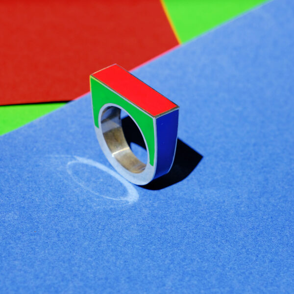 Bague Perspective Collection Couleur Laques Formes Geometrique Fontes Virgile Bruniau