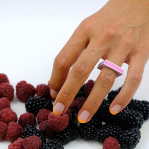 Bague Collection Couleur Laques Carre Fontes Virgile Bruniau